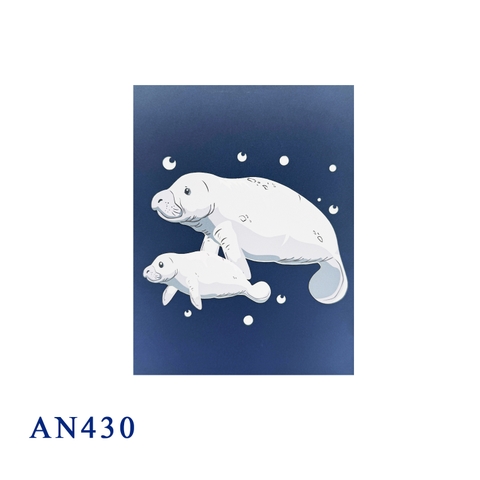 Manatee Pop Up Card