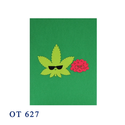 Cannabis Pop Up Card