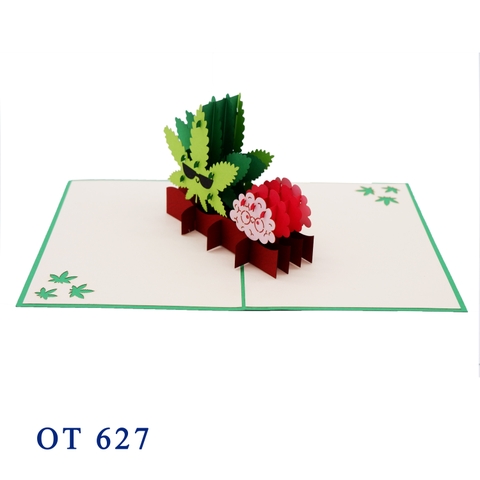 Cannabis Pop Up Card