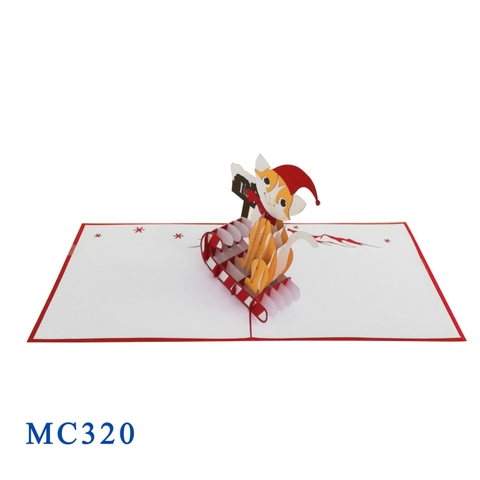 Kitten Noel Pop Up Card