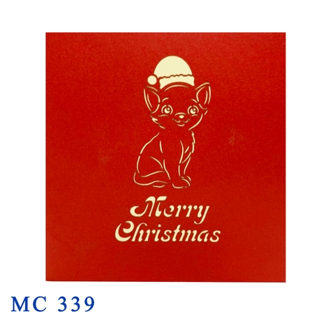 Cat Noel Pop Up Card