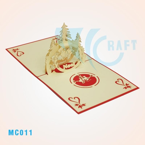 3 Noel Tree Pop Up Card