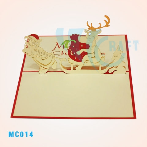 Funny Santa Claus Pop Up Card