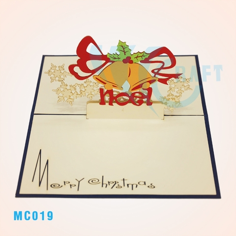 Jingle Bell And Snow Flake Pop Up Card