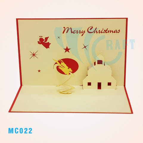Christmas House Pop Up Card