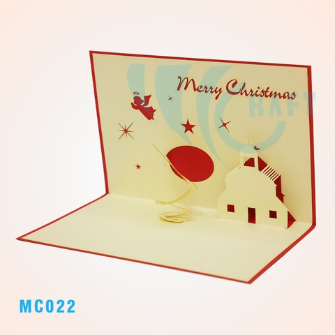Christmas House Pop Up Card