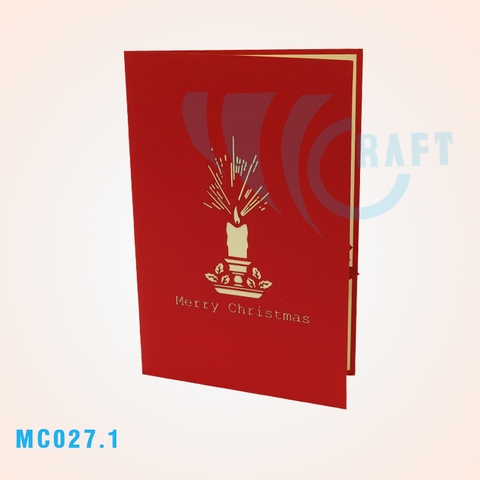 Noel Candles 2 Pop Up Card