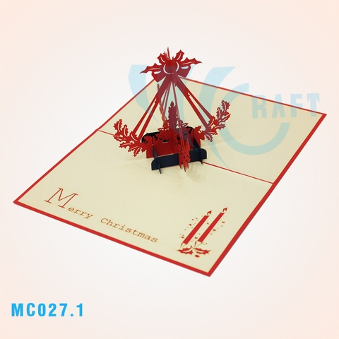 Noel Candles 2 Pop Up Card