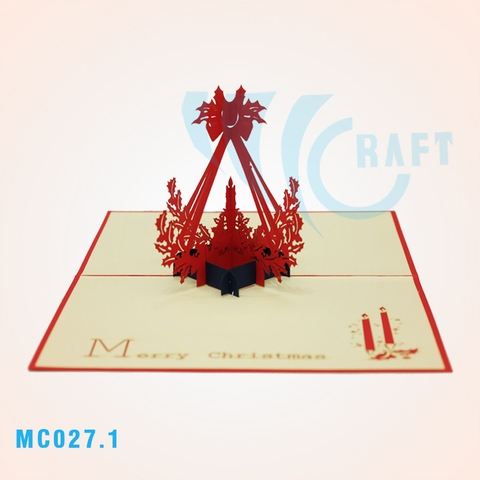 Noel Candles 2 Pop Up Card