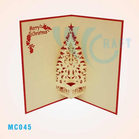 Christmas Tree 90 Pop Up Card