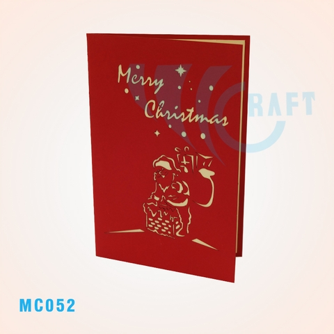 Santa And Chimney 2 Pop Up Card