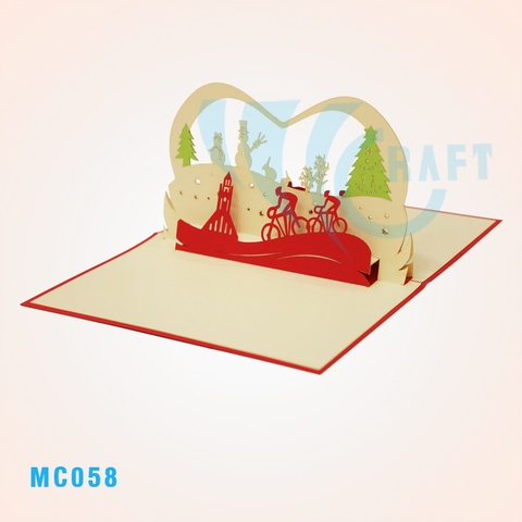 Boat Of Noel Gifts Pop Up Card