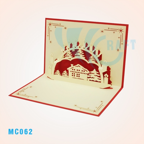 House Of Snow Pop Up Card