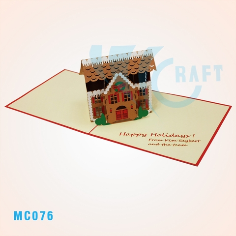 Ginger House Pop Up Card