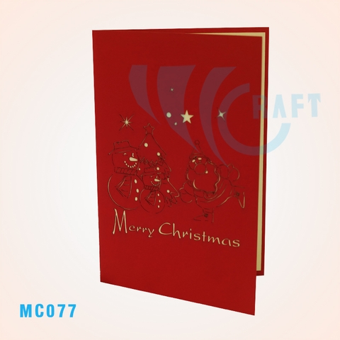Santa And Snowman Pop Up Card