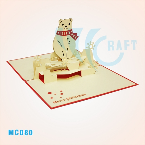 NOEL POLAR POP UP CARD