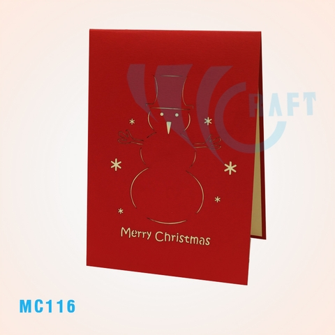 SNOWMAN POP UP CARD