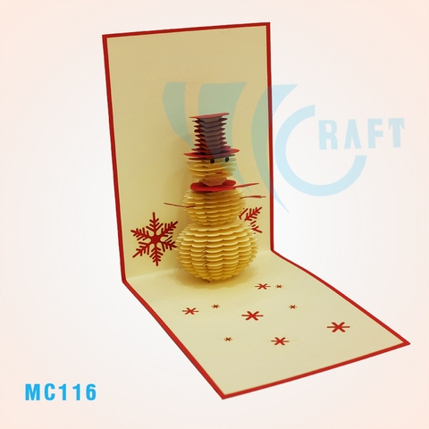 SNOWMAN POP UP CARD