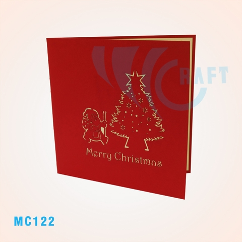 SANTA AND NOEL TREE POP UP CARD