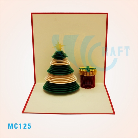 NOEL TREE & PRESENT POP UP CARD