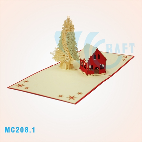 MC208.1-HOUSE & WHITE TREE