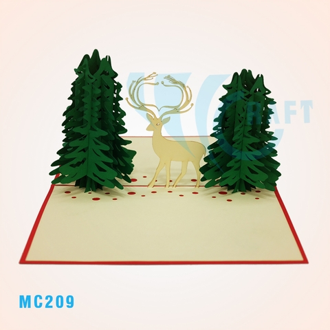 MC209 - 2 NOEL TREE & REINDEER