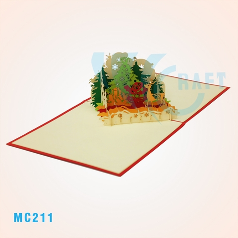 Reindeer 2 Pop Up Card