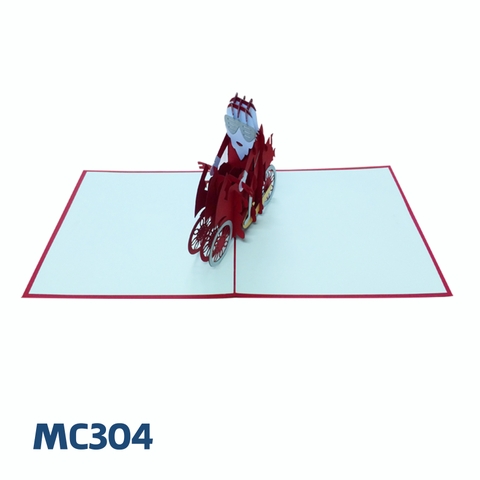 SANTA CLAUS POP UP CARD