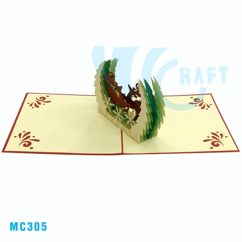 Reindeer Pop Up Card