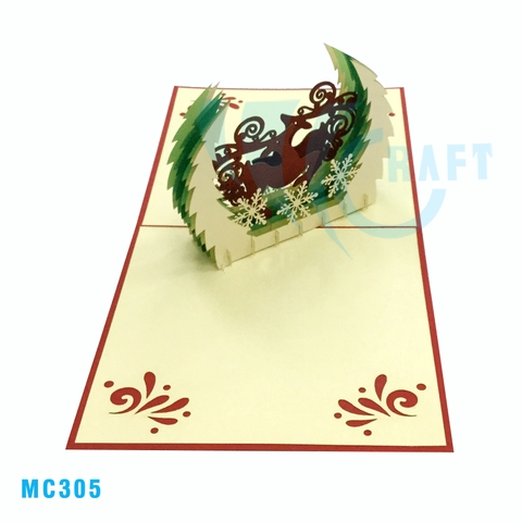 Reindeer Pop Up Card