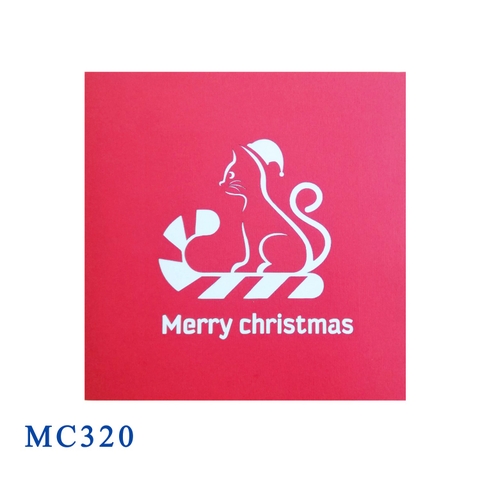 Kitten Noel Pop Up Card