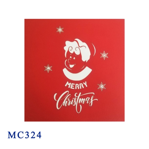 Mrs Santa Claus Pop Up Card