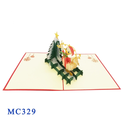 Christmas Donald Pop Up Card