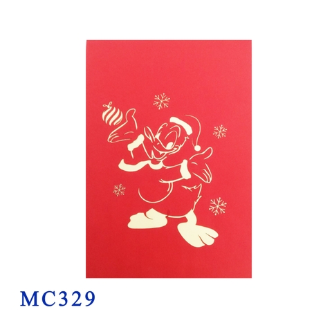 Christmas Donald Pop Up Card