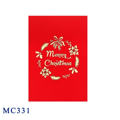 Christmas Wreath Pop Up Card