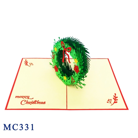 Christmas Wreath Pop Up Card