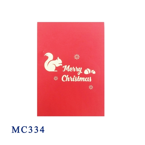Squirrel Noel Pop Up Card