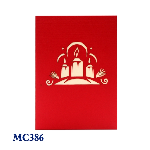 Christmas Candle Pop Up Card