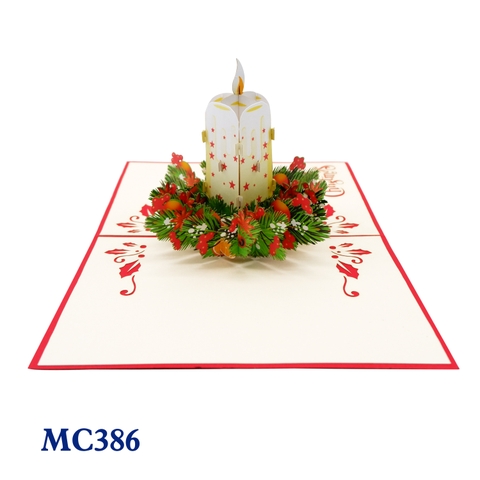 Christmas Candle Pop Up Card