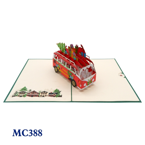 Noel Bus Pop Up Card