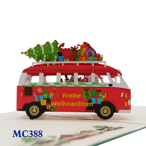 Noel Bus Pop Up Card