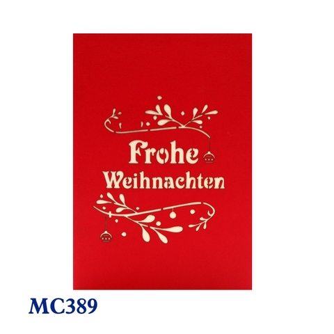 Merry Christmas Pop Up Card