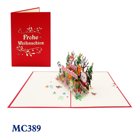 Merry Christmas Pop Up Card