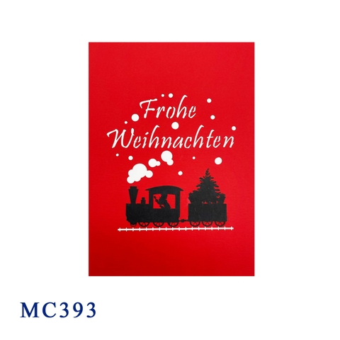 Noel Train Pop Up 3D Greeting Card