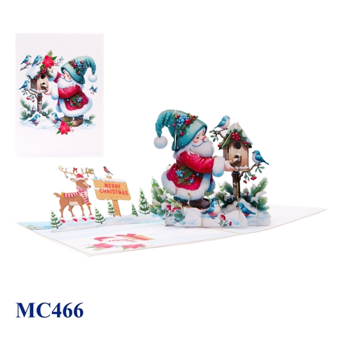 Christmas Gnome Pop Up Greeting Card