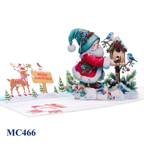 Christmas Gnome Pop Up Greeting Card