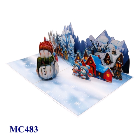 Christmas Snowman Pop Up Card