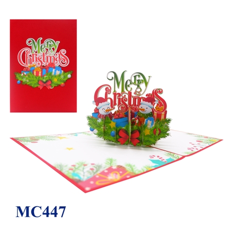Merry Christmas Pop Up Card