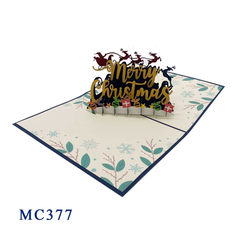 Merry Christmas Pop Up Card