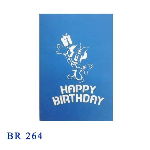 Happy Birthday Minnie Mouse Pop Up Card